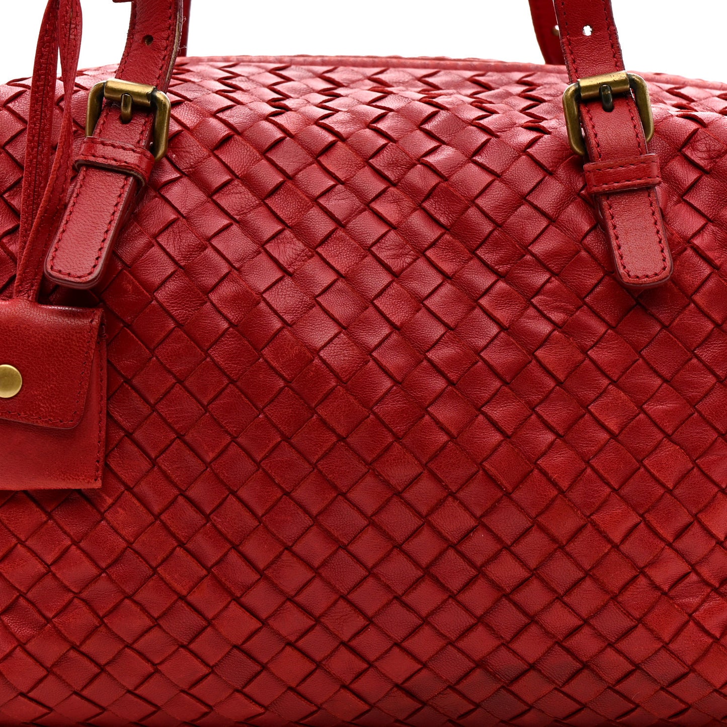 Nappa Intrecciato Montaigne Bag Red