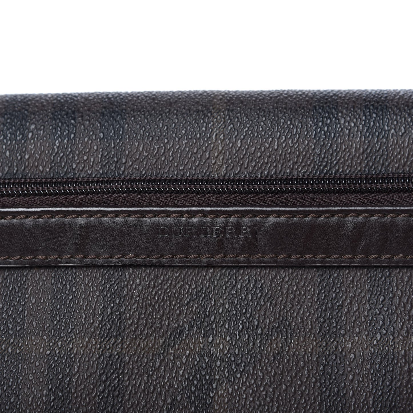 Smoked Haymarket Check Crossbody Messenger Bag Chocolate