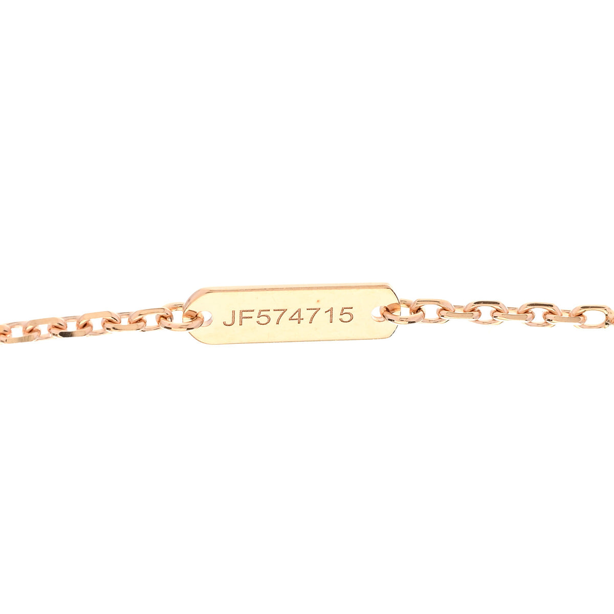 Van Cleef & Arpels 18K Rose Gold Gray Mother of Pearl Vintage Alhambra Pendant Necklace 4 of 6
