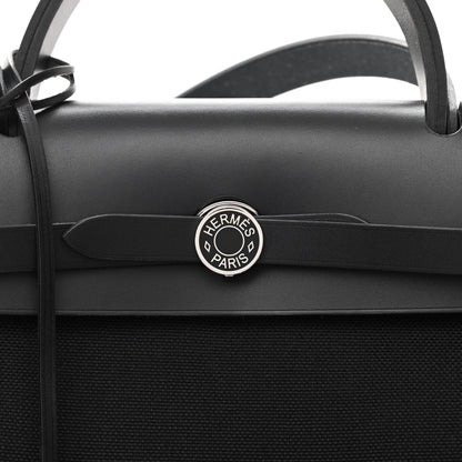 Hermes Toile Vache Hunter Herbag Zip PM 31 Black 8 of 11