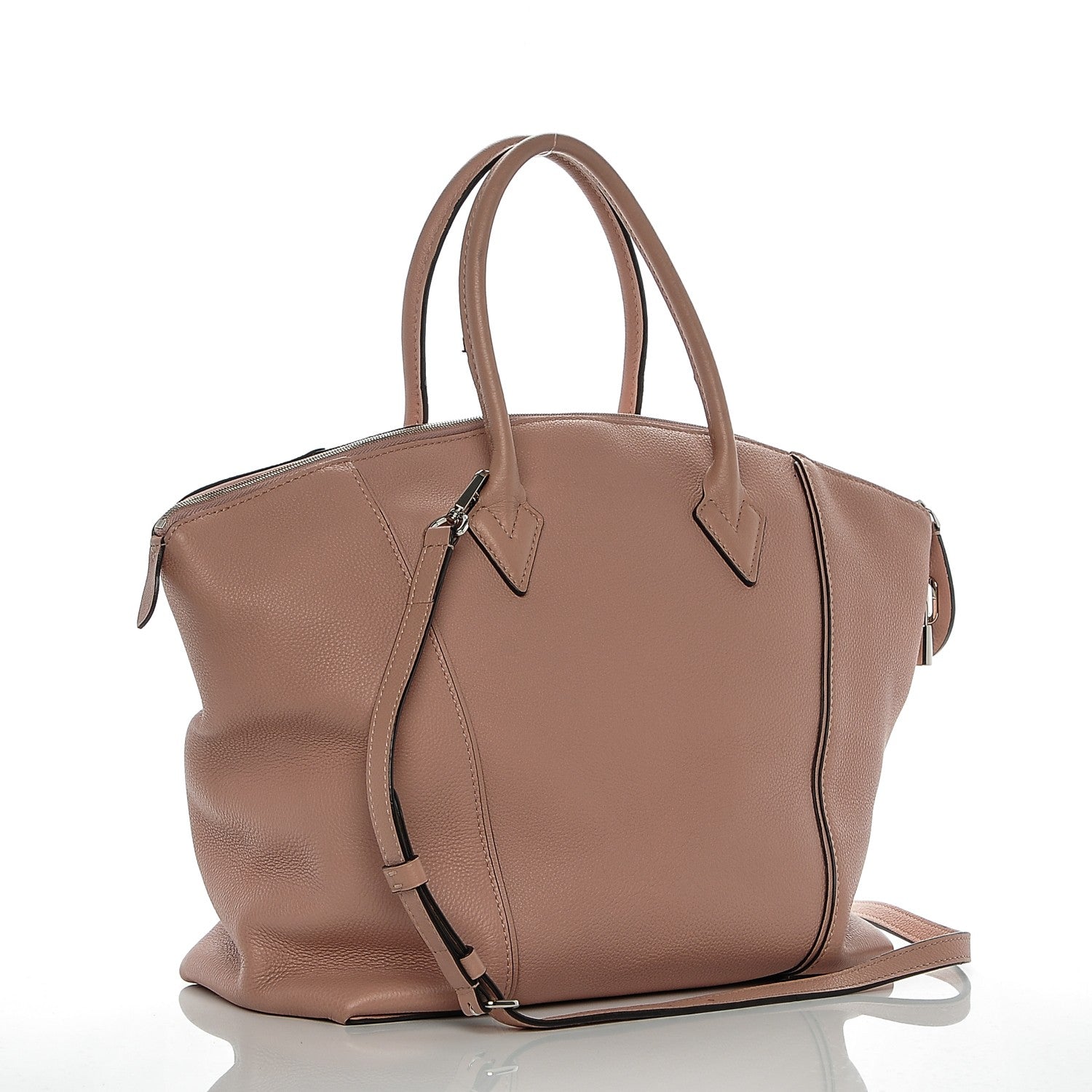 Louis Vuitton Veau Cachemire Soft Lockit MM Magnolia 3 of 9