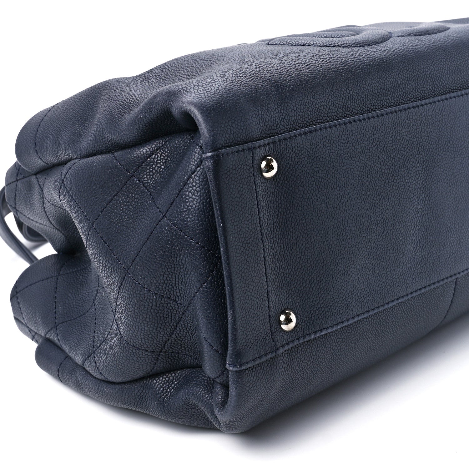 Chanel Caviar Executive Cerf Shopper Tote Navy 10 of 11
