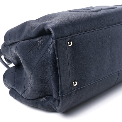 Chanel Caviar Executive Cerf Shopper Tote Navy 10 of 11