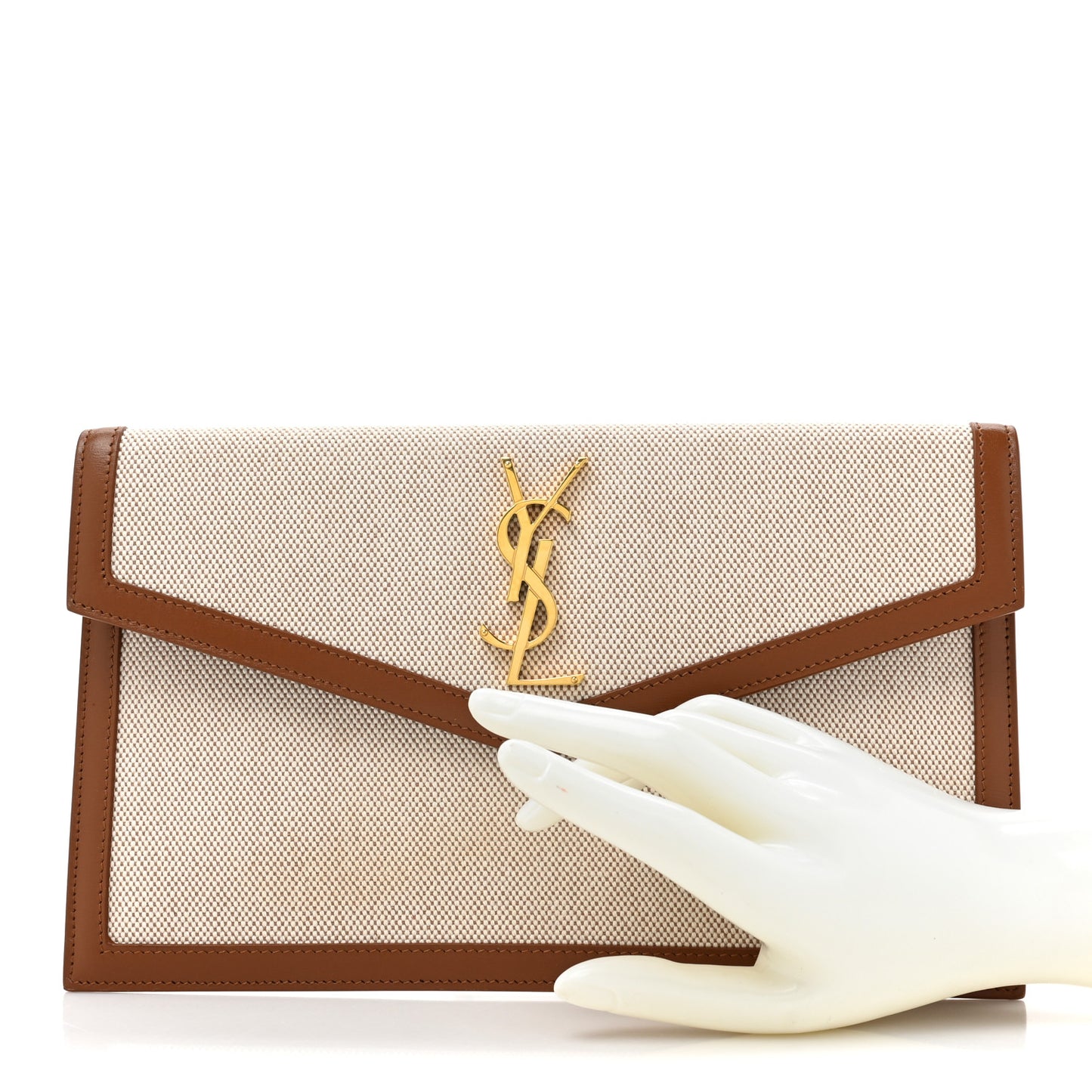Canvas Uptown Pouch Natural Beige Brick