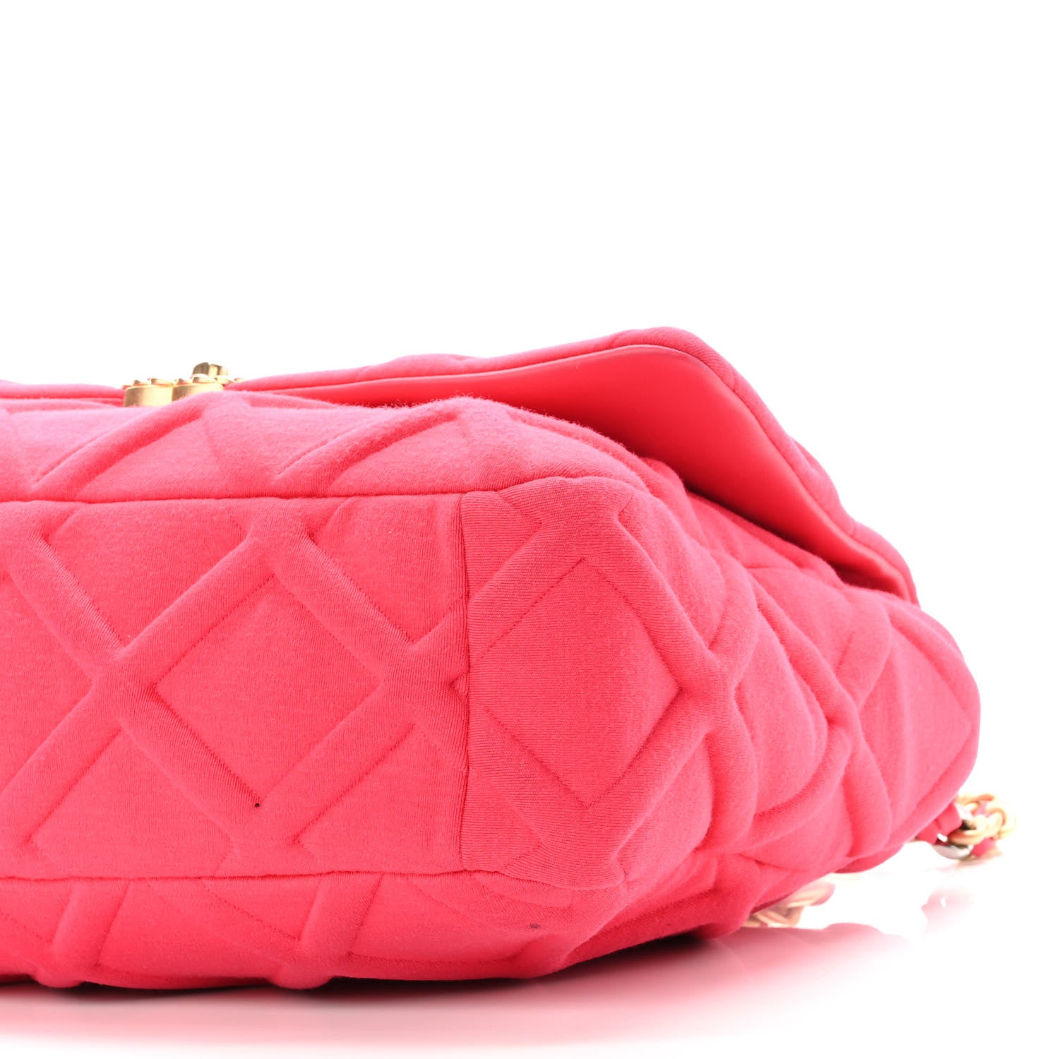 Chanel Jersey Lambskin Quilted Maxi Chanel 19 Flap Dark Pink 10 of 14