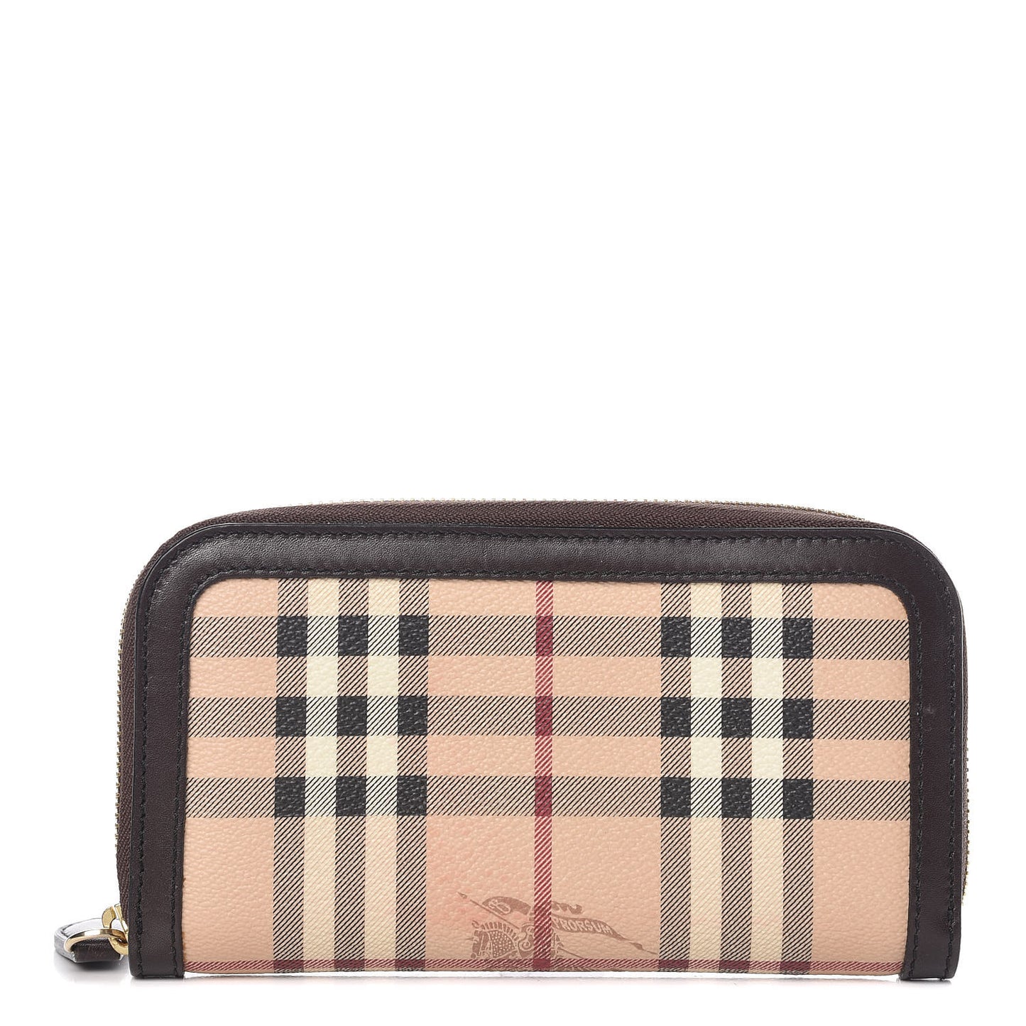 Haymarket Check Large Ziggy Zip Around Wallet Chocolate