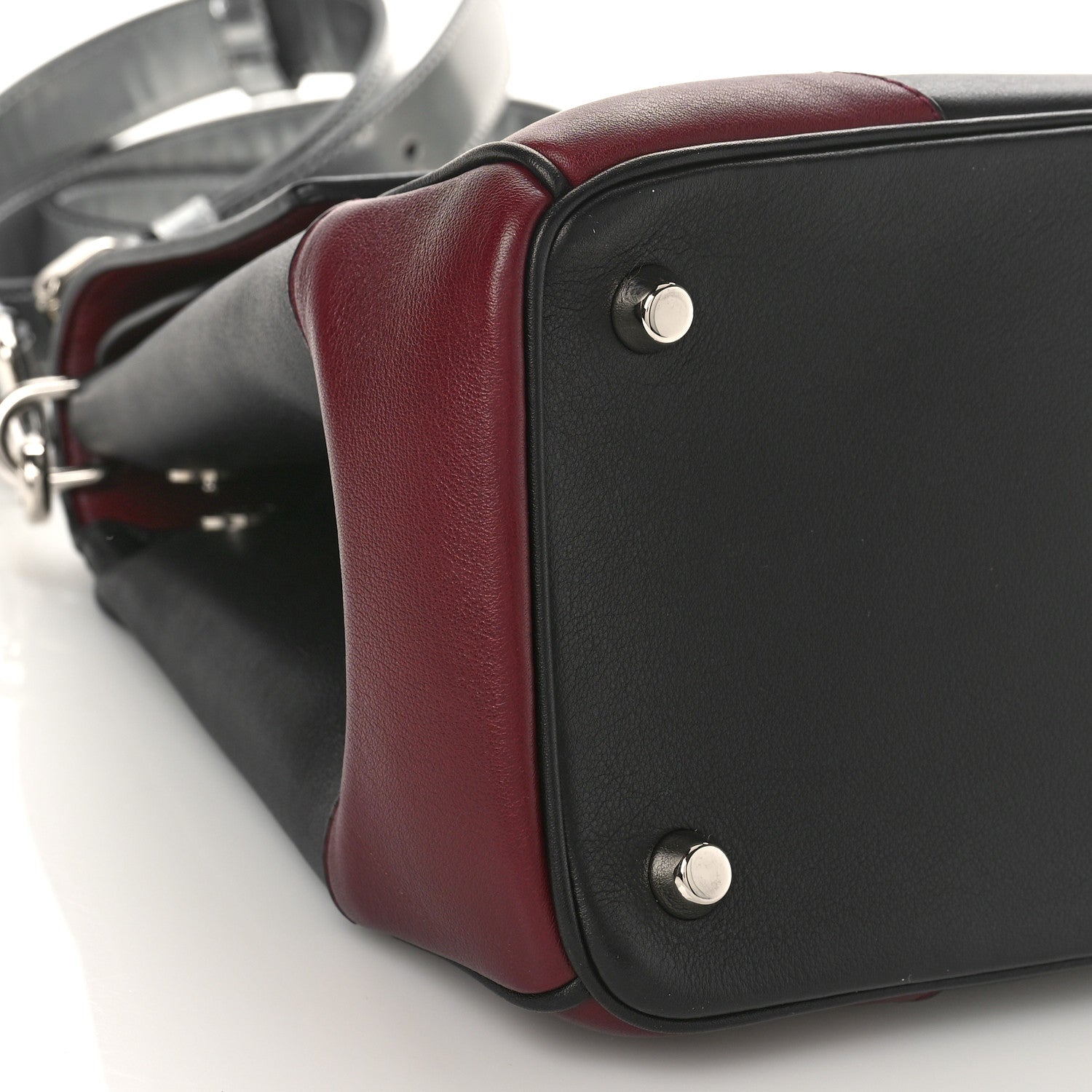 Christian Dior Metallic Patent Smooth Calfskin Small Tri-Color Be Dior Flap Black Silver 8 of 9