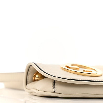 Gucci Roxy Calfskin Blondie Card Case Wallet with Strap Mystic White 9 of 11