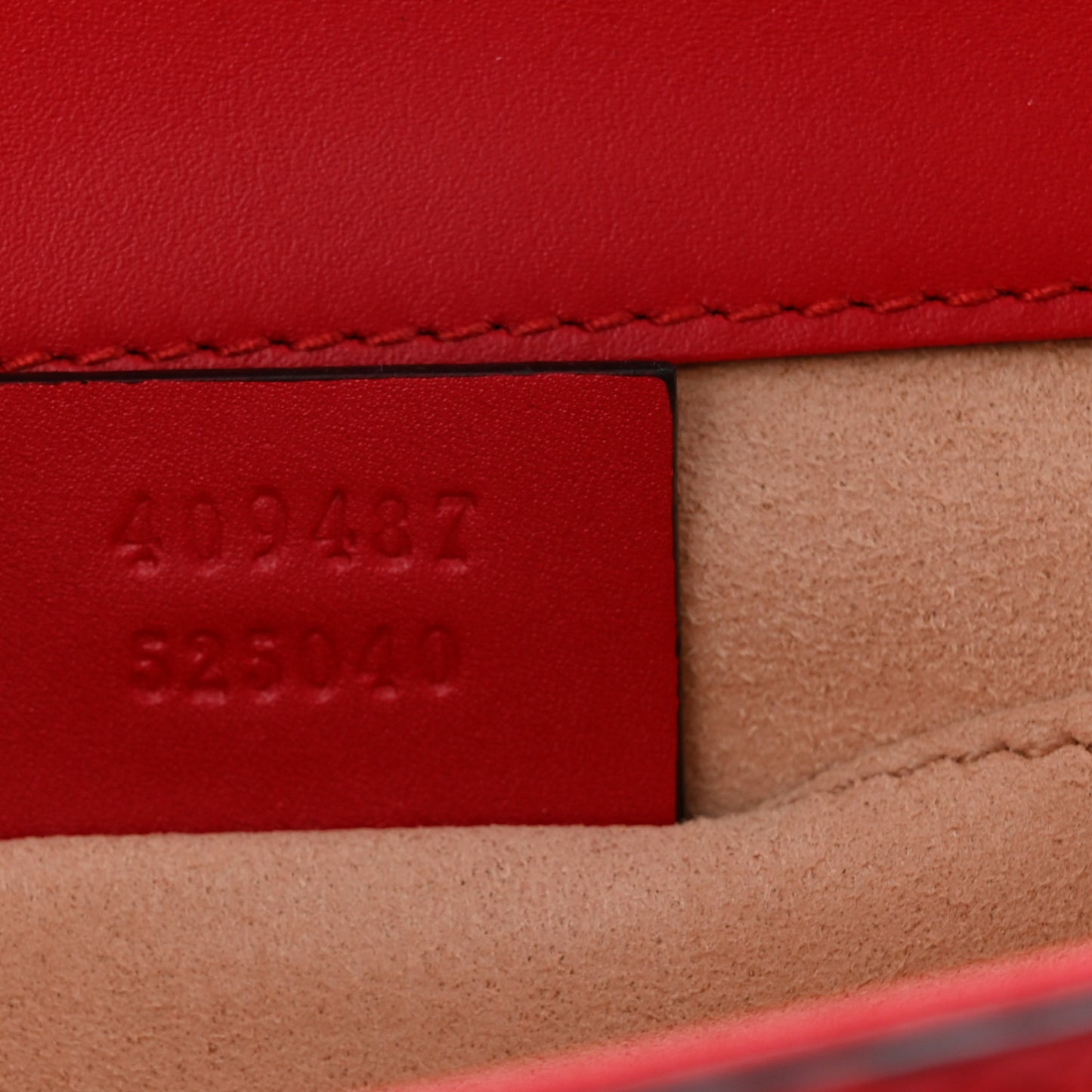 Guccissima Small Padlock Shoulder Bag Hibiscus Red