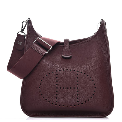Hermes Taurillon Clemence Evelyne III PM Bordeaux 1 of 8
