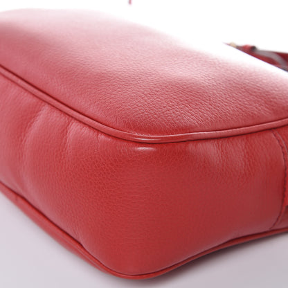Gucci Pebbled Calfskin Small Soho Disco Bag Tabasco Red 11 of 12