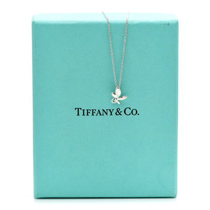 Tiffany Sterling Silver Paloma Picasso Olive Leaf Pendant Necklace 5 of 5