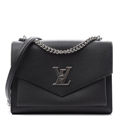 Louis Vuitton Soft Calfskin My Lockme Chain Bag BB Black 1 of 9