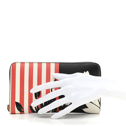 Burberry Calfskin Print Zip Around Wallet Multicolor 2 of 9