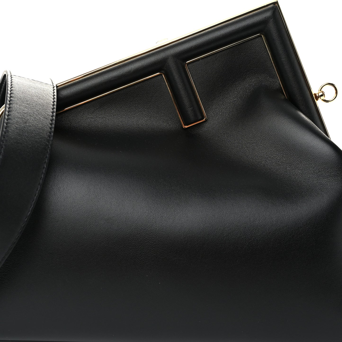Shiny Nappa Medium Fendi First Black