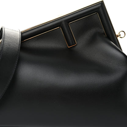 Fendi Shiny Nappa Medium Fendi First Black 8 of 10