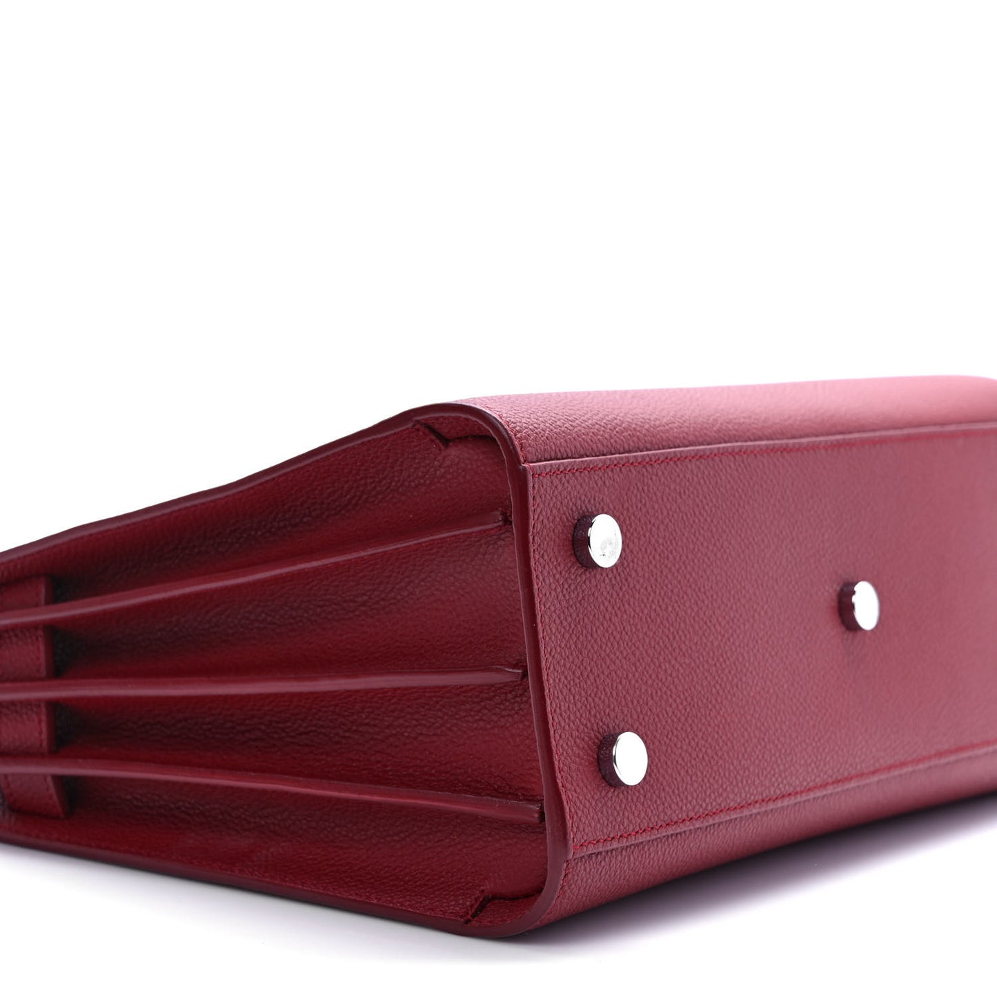 Grained Calfskin Baby Sac De Jour Opyum Red