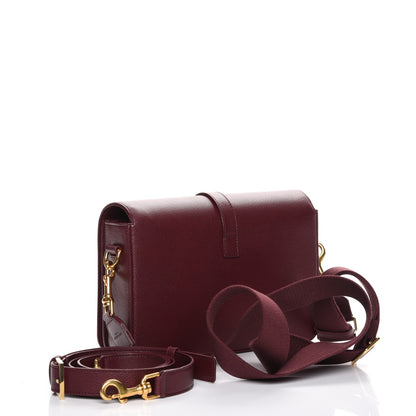 Saint Laurent Textured Calfskin Medium Classic Monogram Universite Bag Dark Red 4 of 8