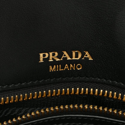 Prada Saffiano Flap Shoulder Bag Black 6 of 9