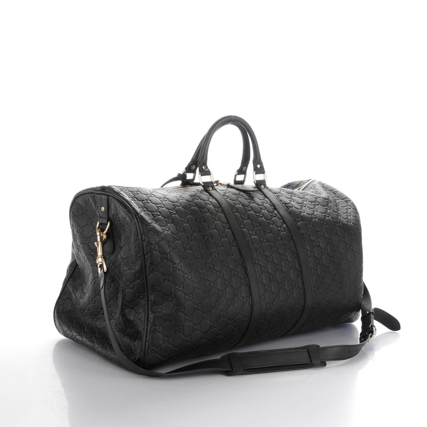 Guccissima Large Carry On Duffle Chocolate