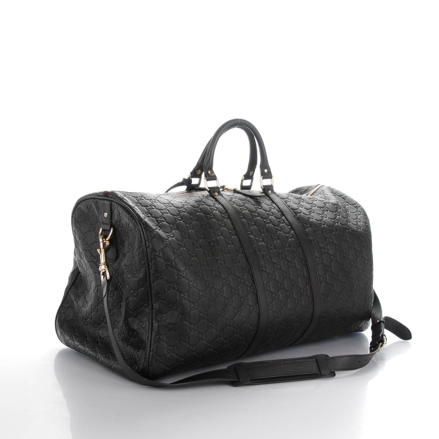 Gucci Guccissima Large Carry On Duffle Chocolate 3 of 7