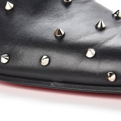 Christian Louboutin Calfskin Spikes Degra Flat Loafers 42 Black 15 of 16