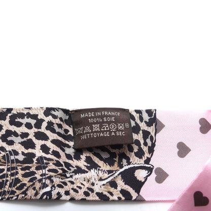 Hermes Silk Jungle Love Love Twilly Rose Pale Etoupe 2 of 3