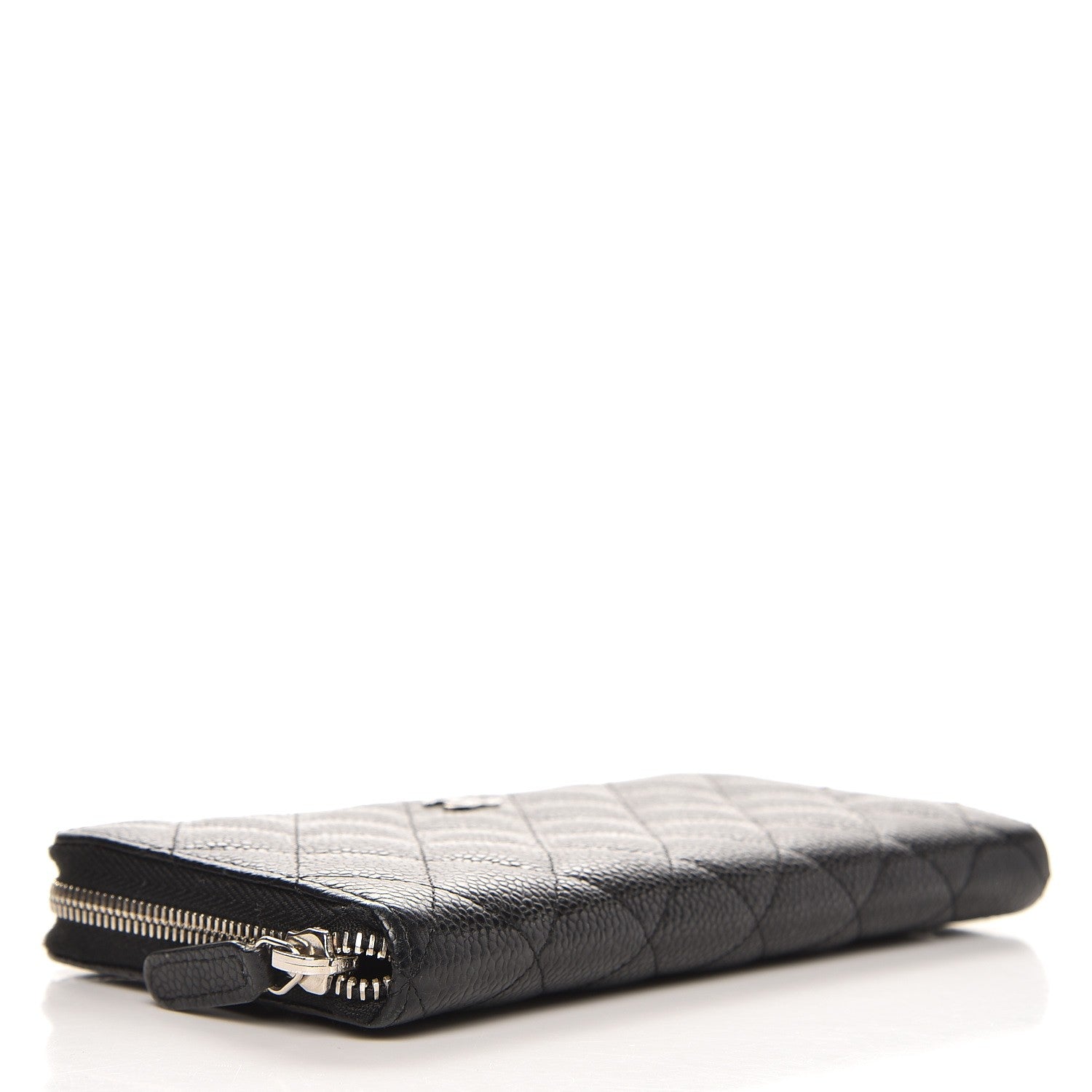 Chanel Caviar Quilted Large Gusset Zip Around Wallet Black 4 of 8