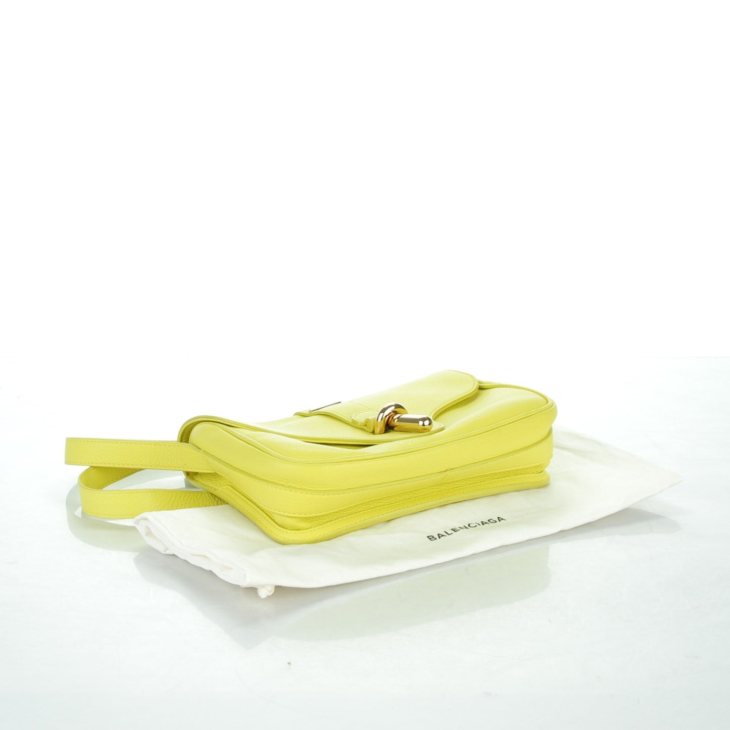 Grained Calfskin S Tube Jaune Citronnade
