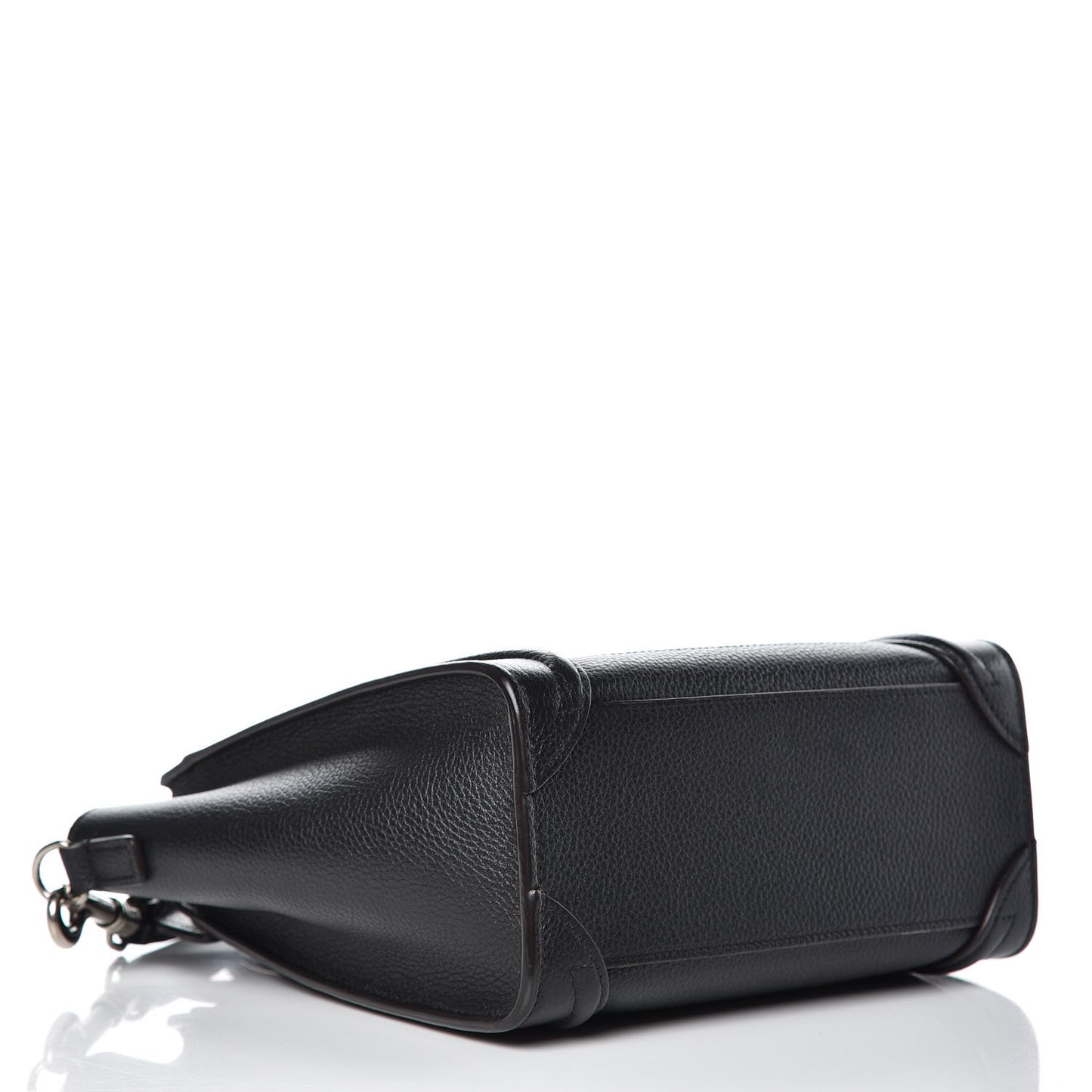 Drummed Calfskin Nano Luggage Black