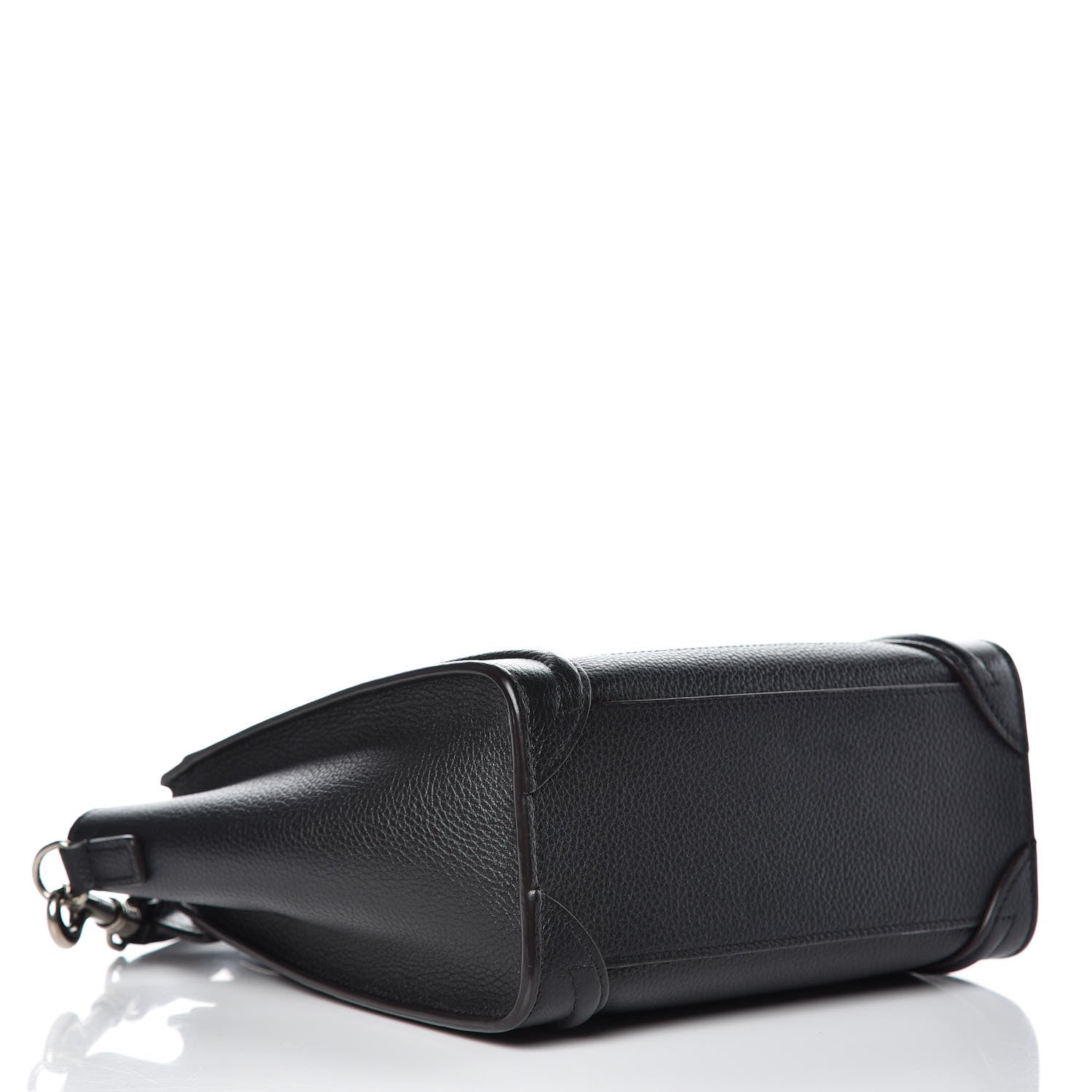 Celine Drummed Calfskin Nano Luggage Black 4 of 9