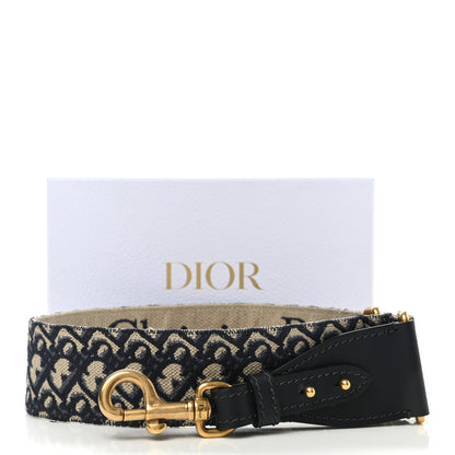 Christian Dior Oblique Adjustable Shoulder Strap Blue 5 of 5