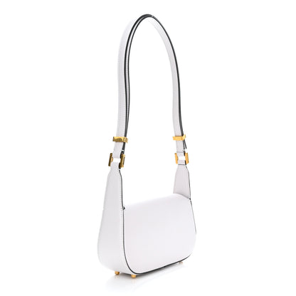 Valentino Garavani Calfskin Small Vlogo Chain Shoulder Bag Optic White 3 of 9
