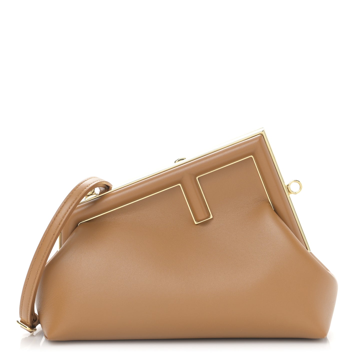 Shiny Nappa Small Fendi First Sand