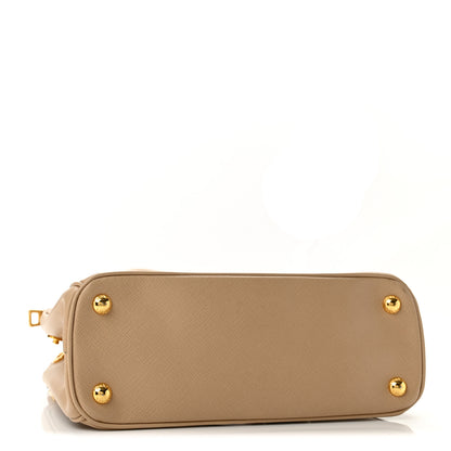 Prada Saffiano Mini Galleria Double Zip Tote Cammeo 3 of 13