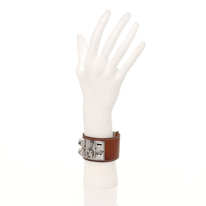 Hermes Barenia Collier de Chien CDC Bracelet S Fauve 2 of 12
