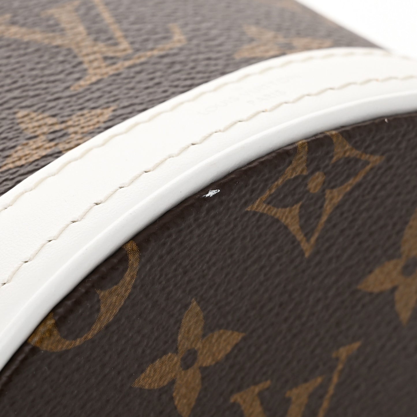 Monogram LV Match Nano Bucket Bag White