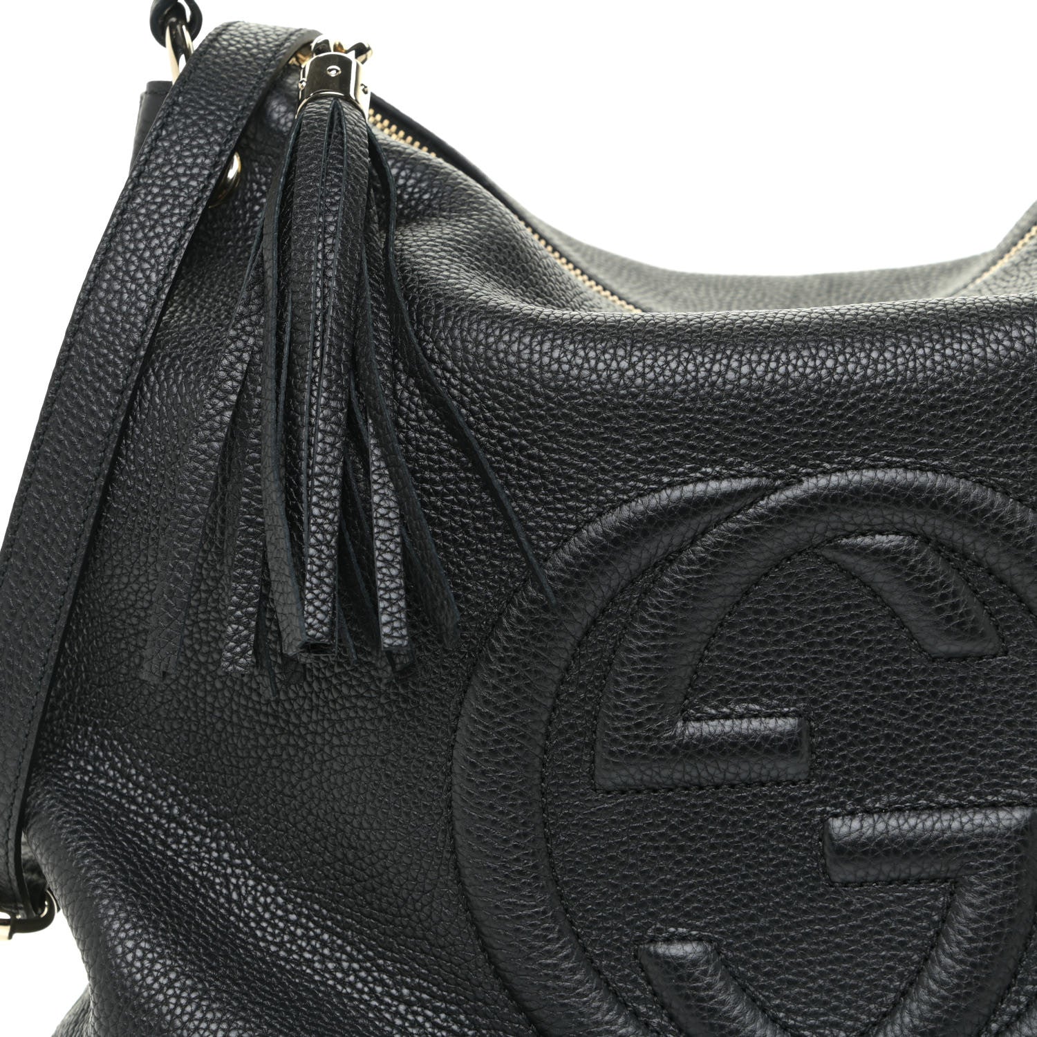 Gucci Pebbled Calfskin Large Soho Hobo Black 9 of 15