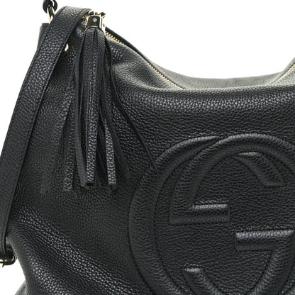 Gucci Pebbled Calfskin Large Soho Hobo Black 9 of 15