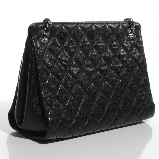 Caviar CC Timeless Shopping Tote Black