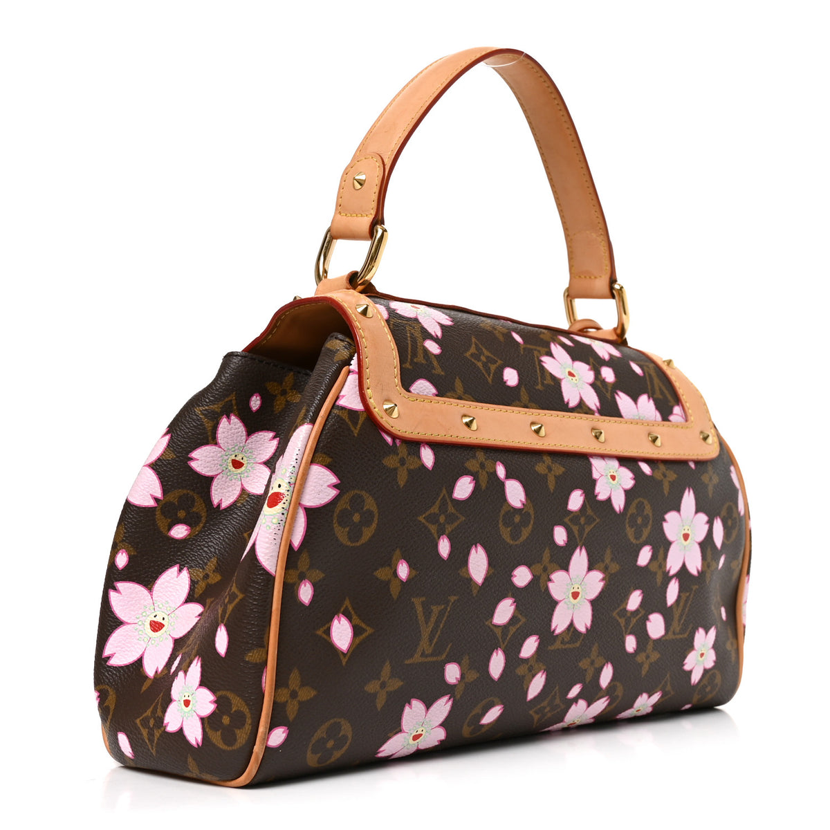 Louis Vuitton Monogram Cherry Blossom Sac Retro Bag Brown 3 of 9