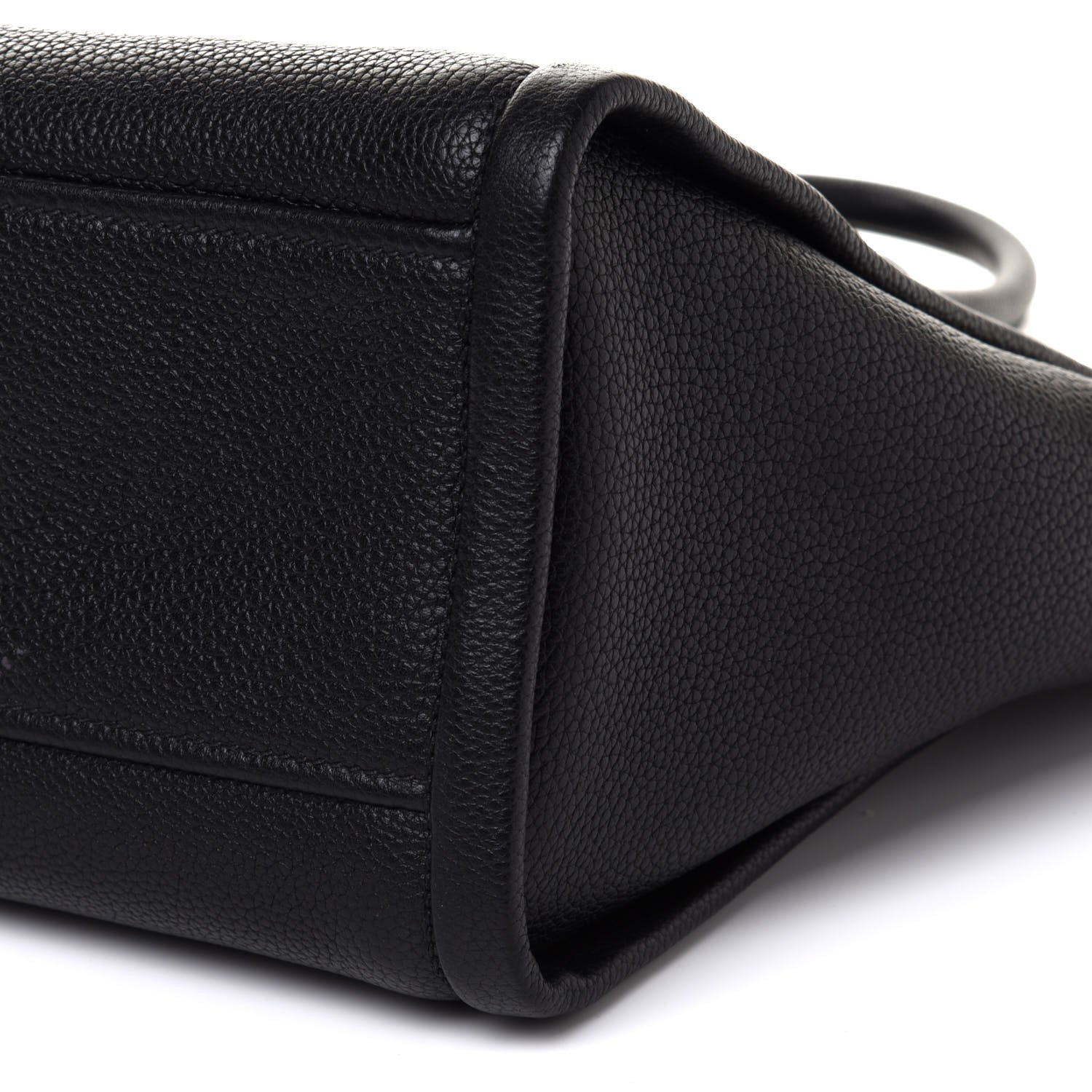 Prada Grained Calfskin Monochrome Top Handle Tote Black 10 of 10