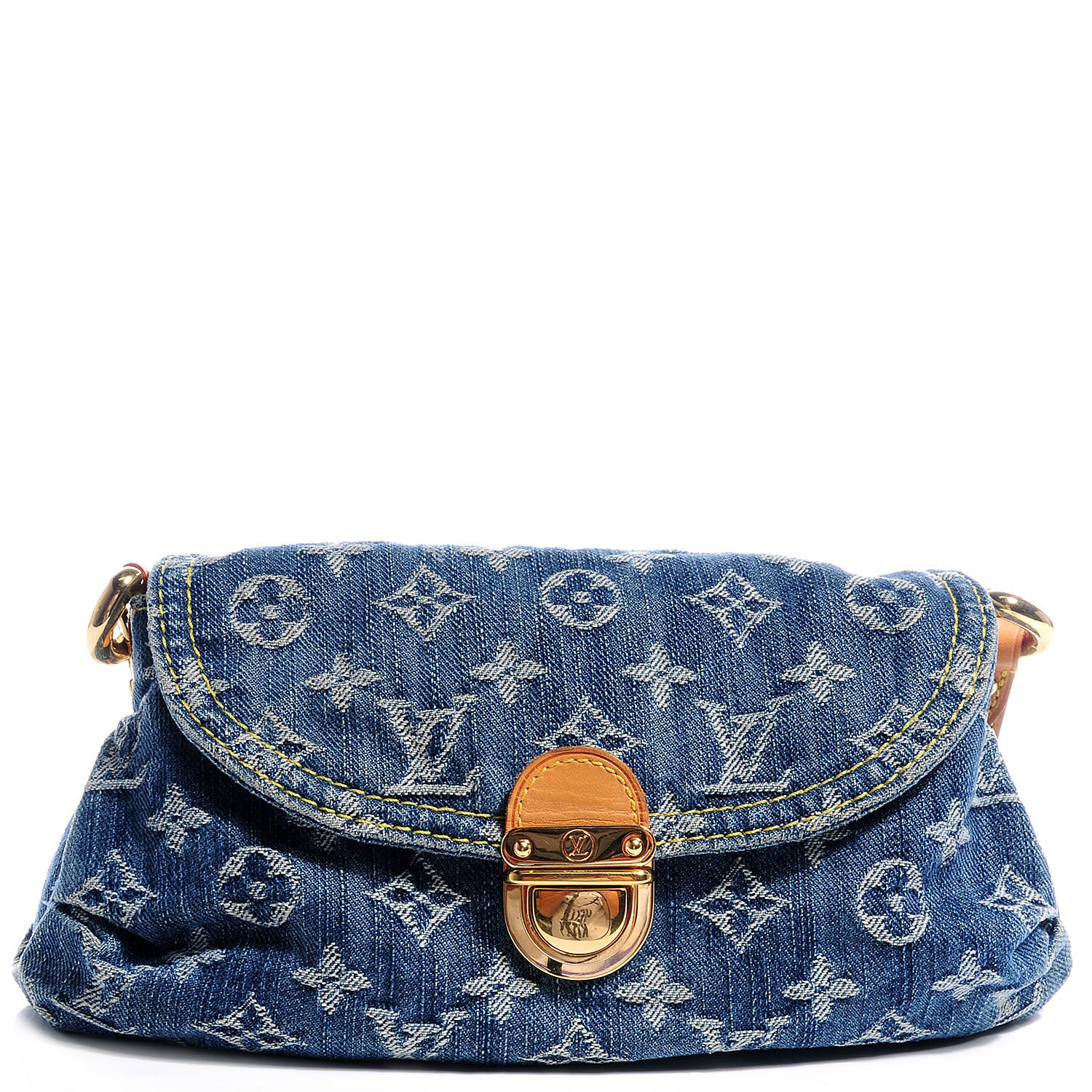 Louis Vuitton Monogram Denim Mini Pleaty Blue 1 of 7