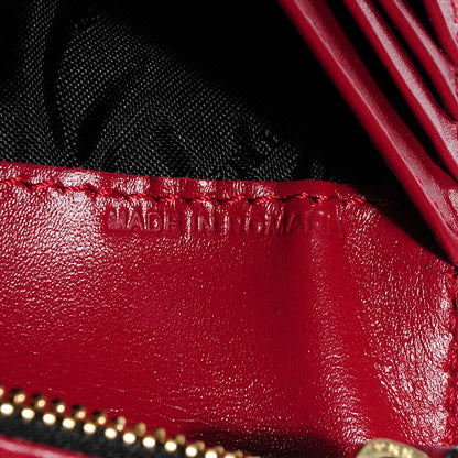 Burberry Signature Grain Leather Continental Wallet Military Red 7 of 8