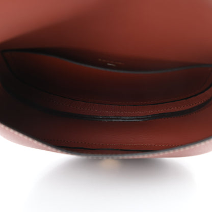 Chloe Grained Calfskin Small Darryl Saddle Crossbody Bag Sepia Brown 5 of 10