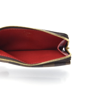 Louis Vuitton Damier Ebene Recto Verso Card Holder Red 5 of 7