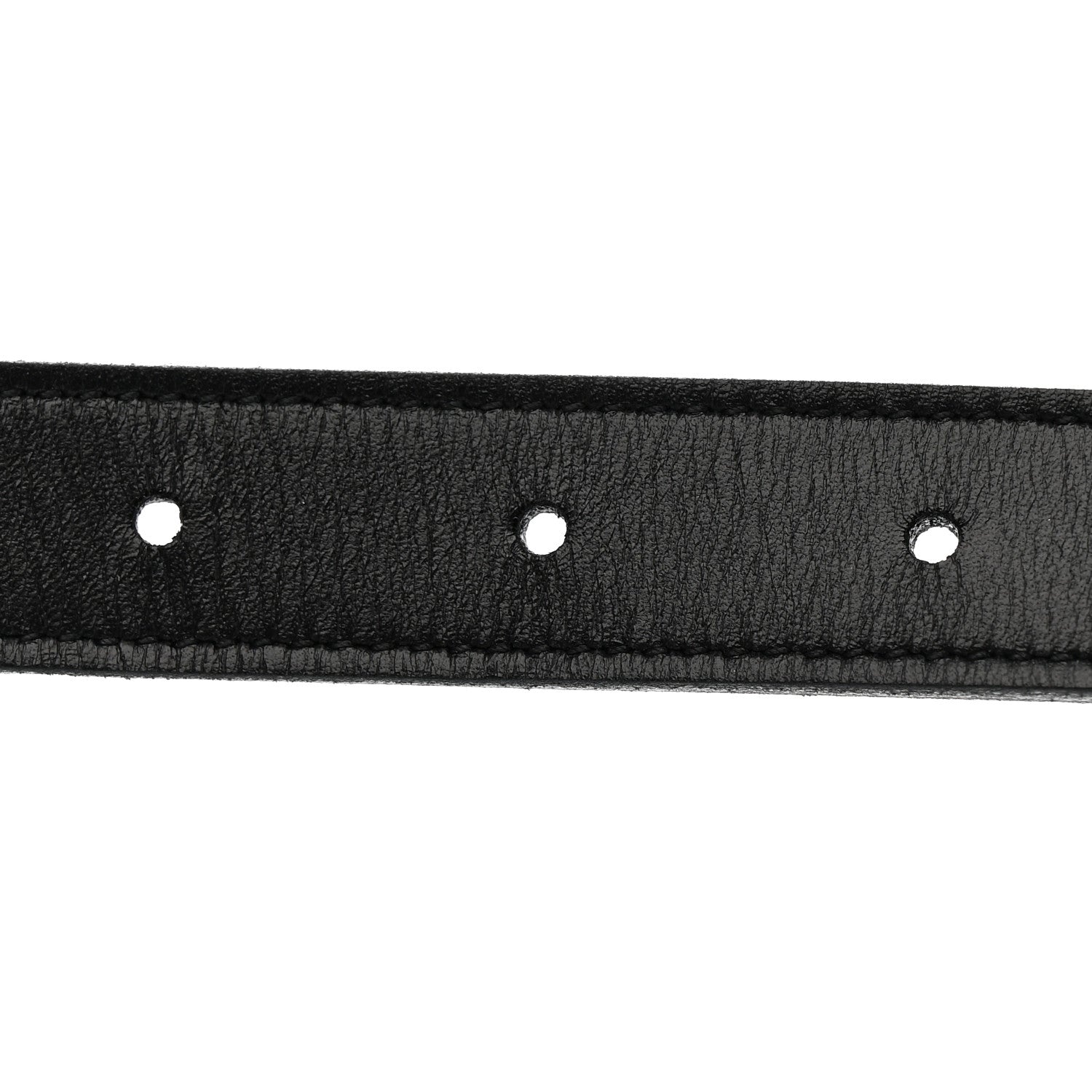 Saint Laurent Calfskin Monogram Cassandre 95 38 Belt Black 3 of 7