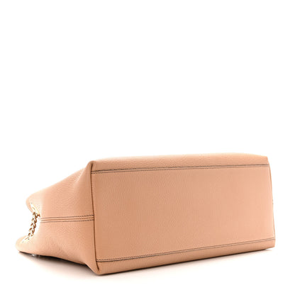 Gucci Pebbled Calfskin Medium Soho Chain Shoulder Bag Camelia 4 of 11