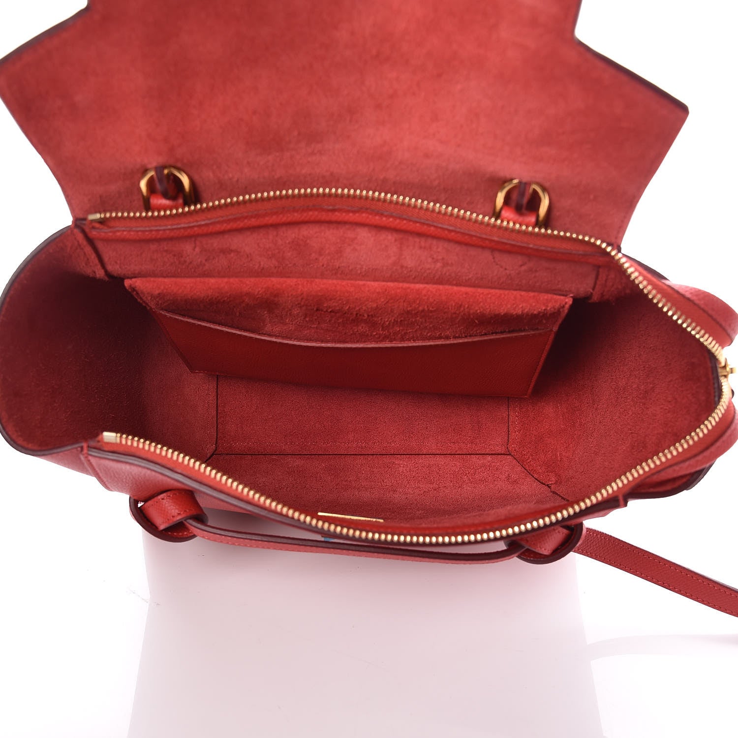 Celine Baby Grained Calfskin Micro Belt Bag Coquelicot 5 of 10