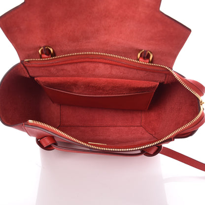 Celine Baby Grained Calfskin Micro Belt Bag Coquelicot 5 of 10
